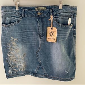 Democracy Jean Skirt